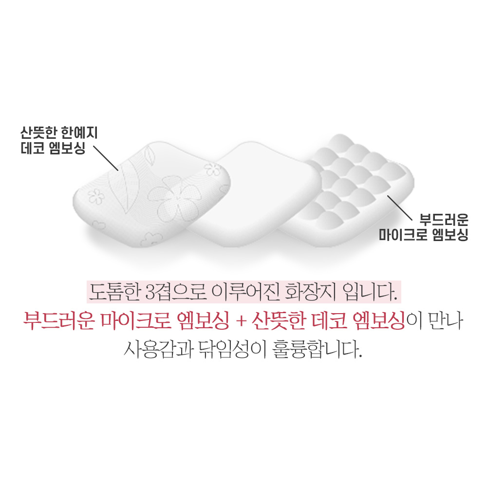 한예지 천연펄프 3겹 페르니데코 두루마리 휴지 화장지 30m, 30롤, 3팩 - 상세 이미지 5