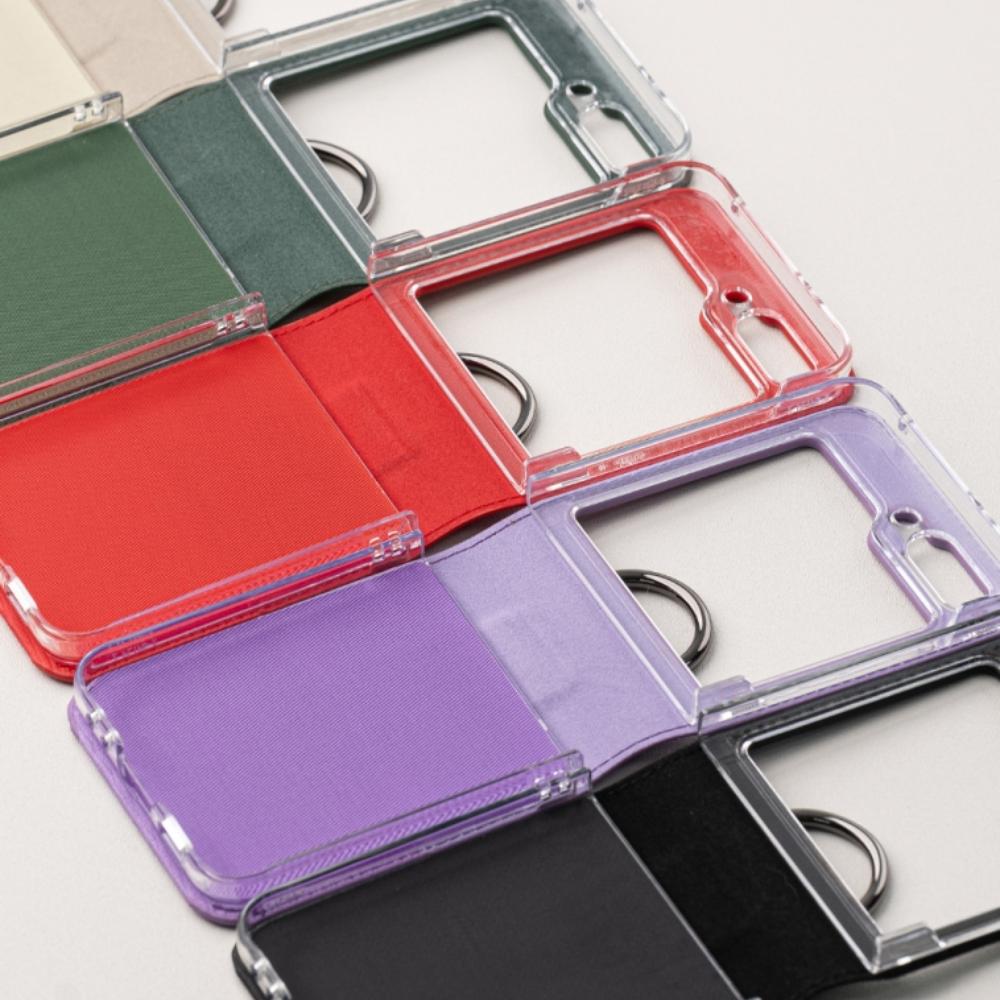 포사 링 힌지보호 카드 케이스 레드, 갤럭시Z 플립1 - 상세 이미지 3