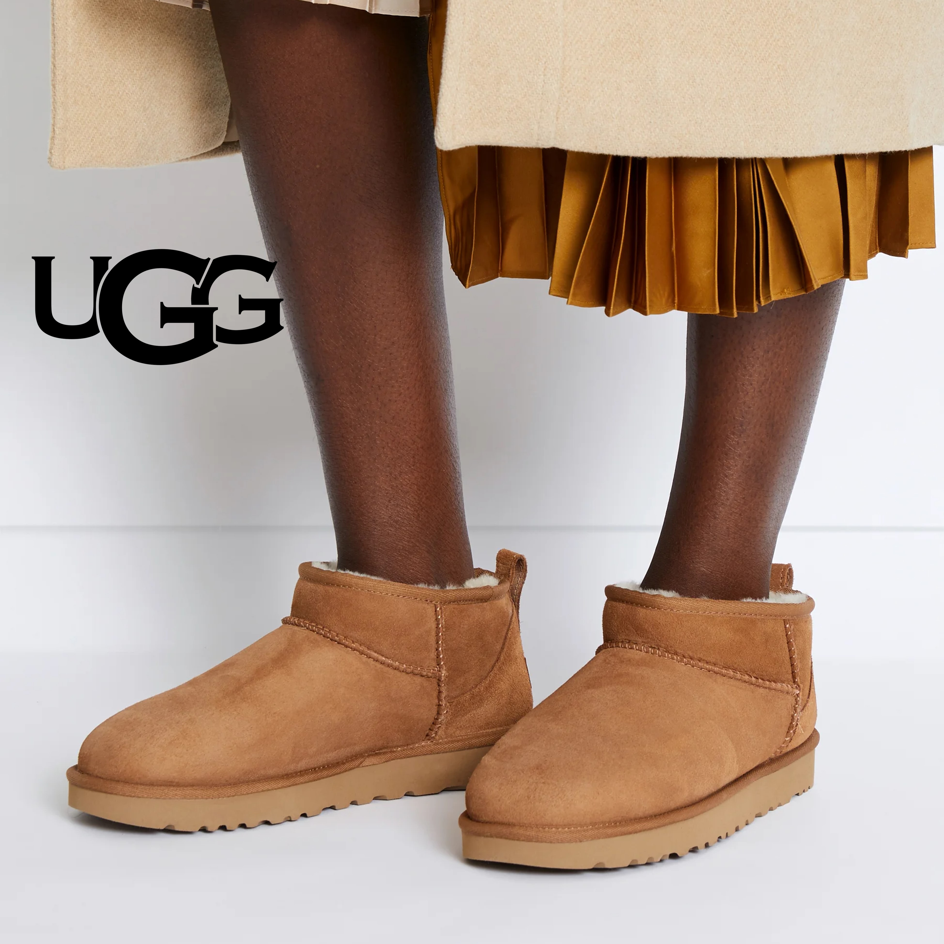 어그 클래식 울트라 미니 여성 부츠 UGG 미국 체스넛 - 상품 이미지
