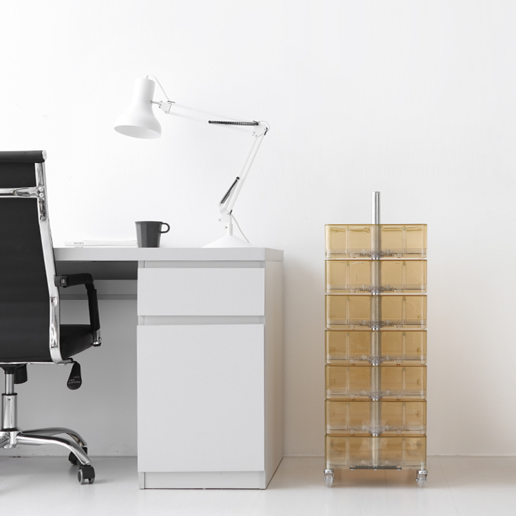 빙그리 회전서랍 트롤리 7단 블루 6169.5971