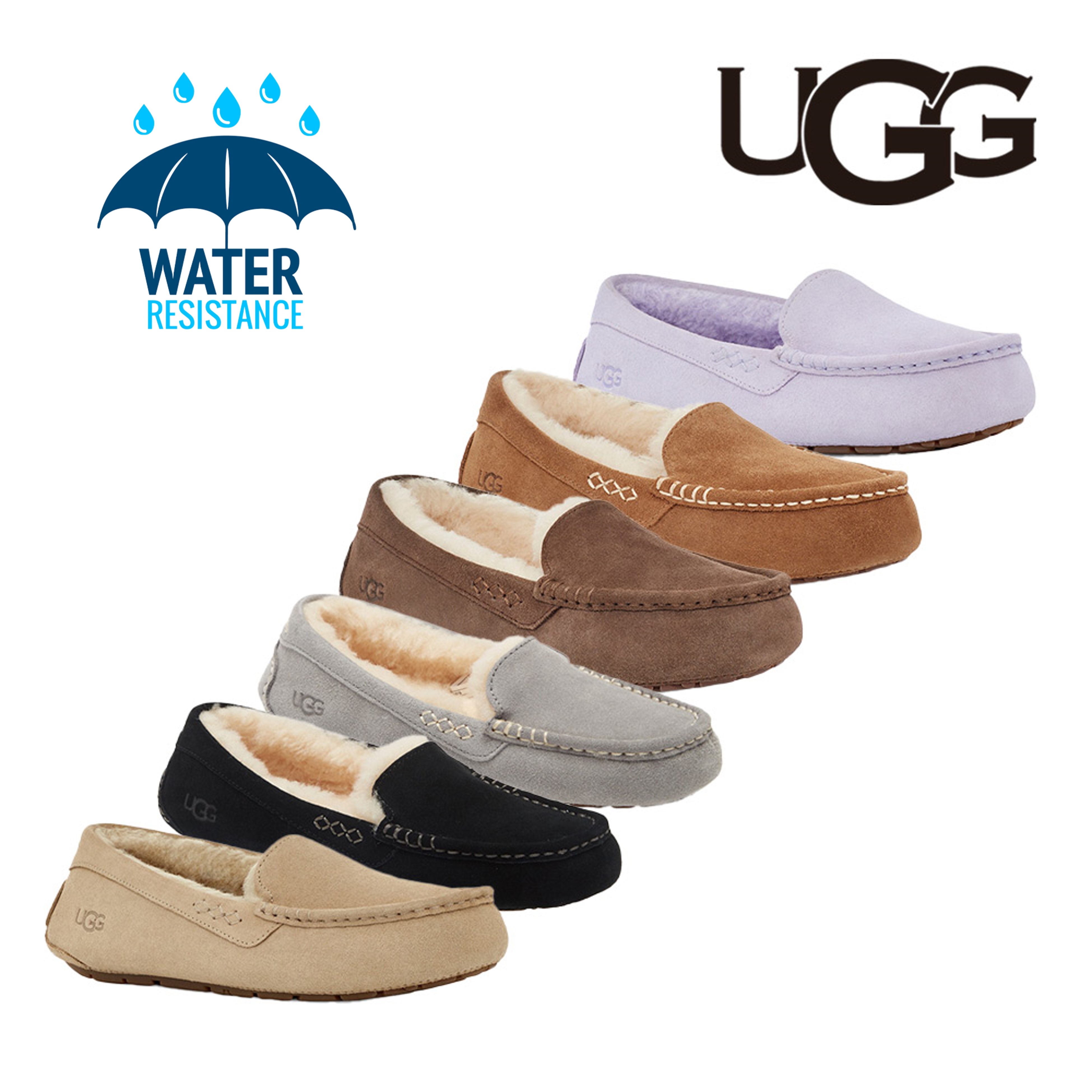 어그 슬리퍼 앤슬리 양털 모카신 ANSLEY 8컬러 여성  UGG 미국 - 상품 이미지