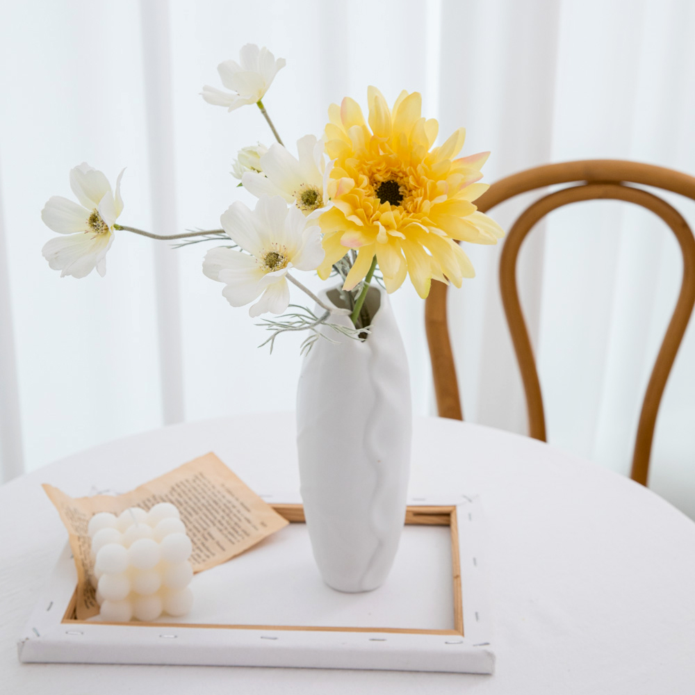 활짝 핀 큰 거베라 조화 인테리어 조화꽃 장식 - 상세 이미지 3