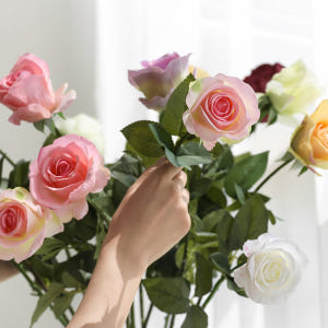 하젤 로즈 장미 생화같은 인테리어 실크 조화 꽃 실사용 후기 | 효과 있을까? - 상품 이미지 1