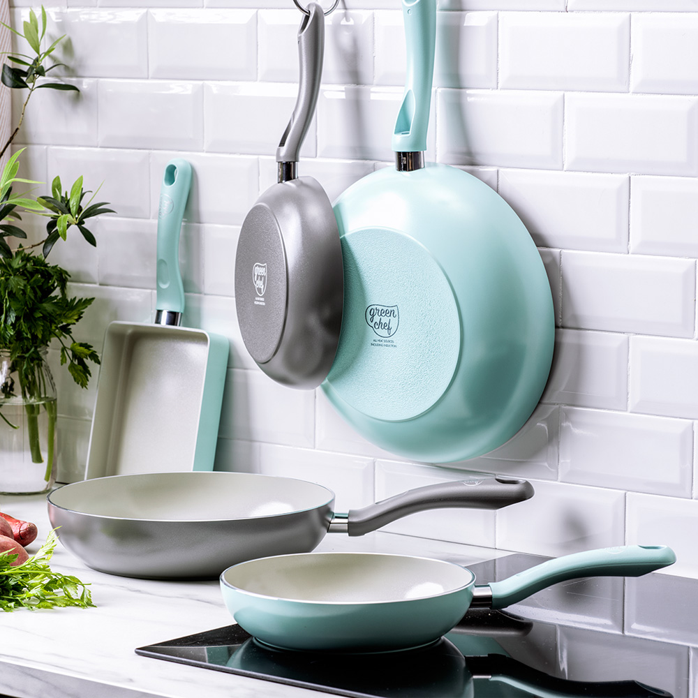 그린팬 샌드스톤 세라믹 논스틱 코팅 인덕션 IH 깊은 딥 프라이팬 28cm - 상세 이미지 2