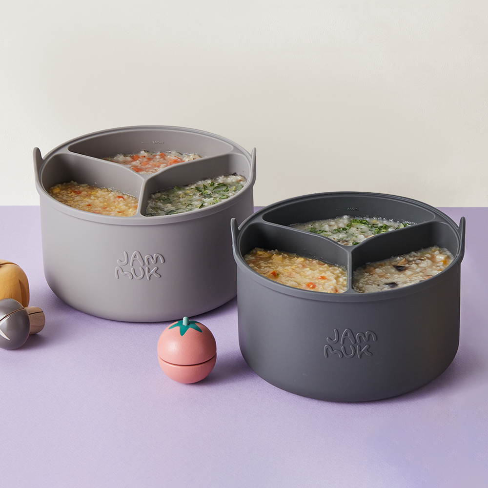 잼먹 실리콘 이유식 밥솥칸막이 6인용