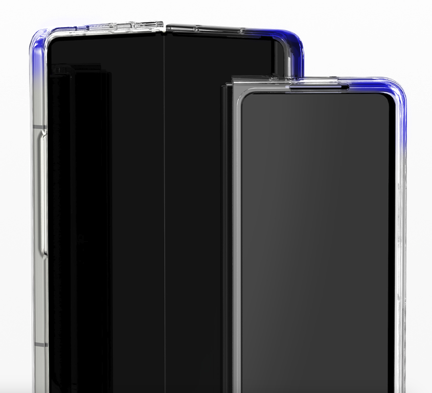 갤럭시 Z폴드 케이스 카드 수납 방탄 크리스탈 투명, 갤럭시Z 폴드5 - 상세 이미지 4
