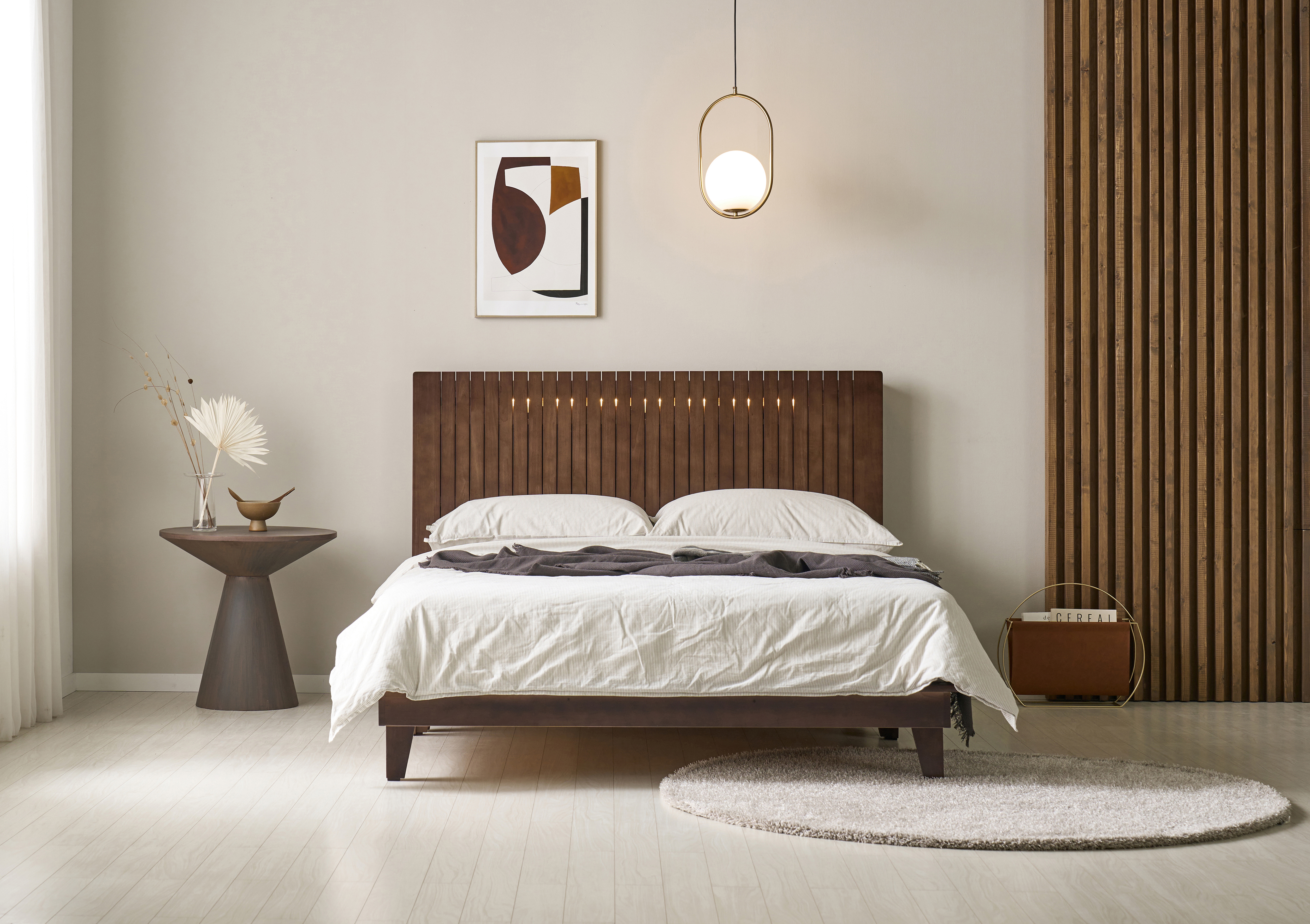 쏠앤까사 시드니 원목 평상 저상 호텔형 침대프레임 슈퍼싱글