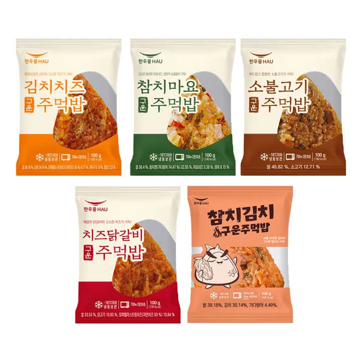 한우물 구운 주먹밥 5종 식사대용 간편간식 - 상세 이미지 3