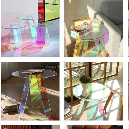투명 아크릴 테이블 홀로그램 테이블