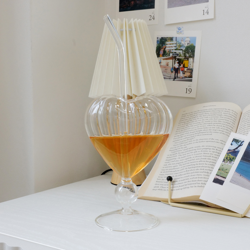 빅하트 민무늬 글라스2P +스트로우세트 2P - 상세 이미지 4