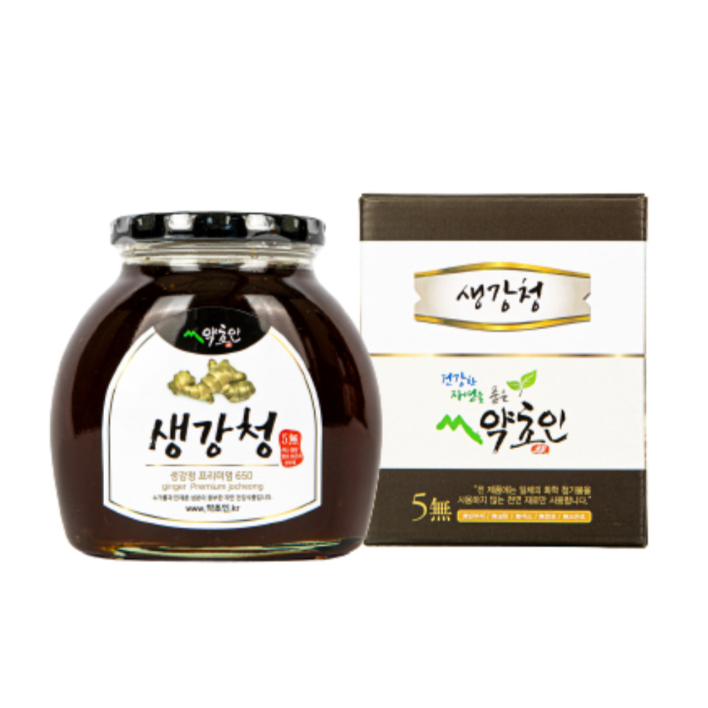 약초인 생강청 생강차 국산 기침에좋은차 환절기 650g, 1개 - 상세 이미지 4