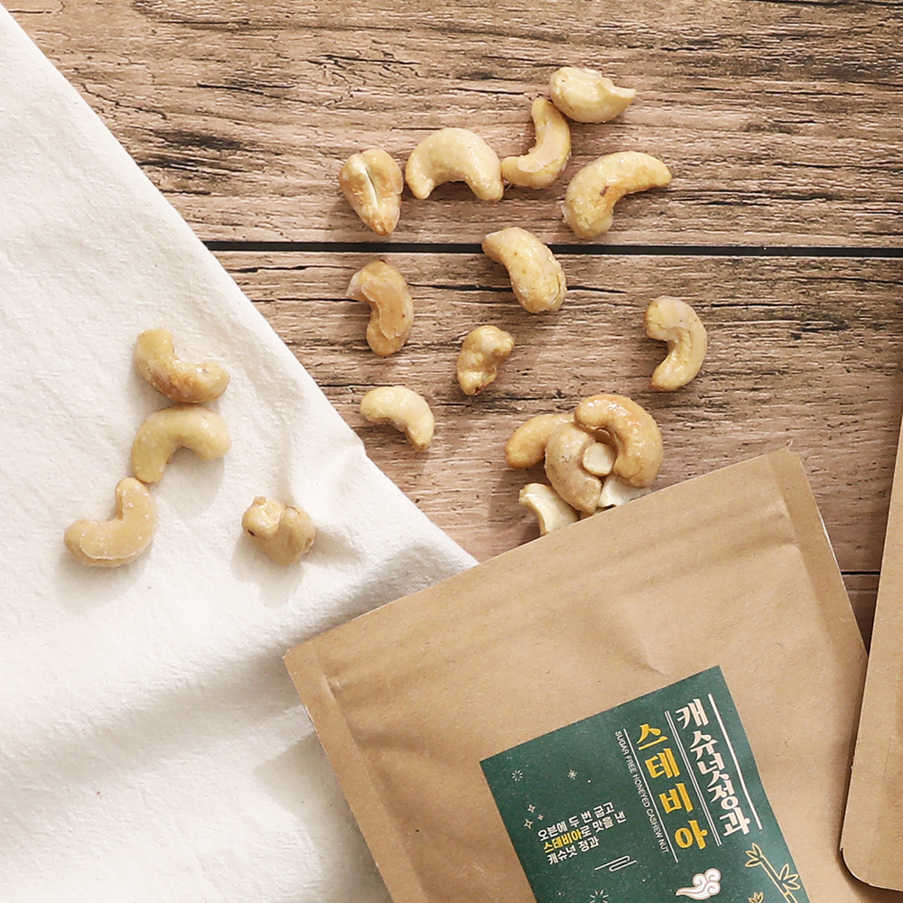 풍심당 무설탕 스테비아 캐슈넛 정과 (60g, 120g)