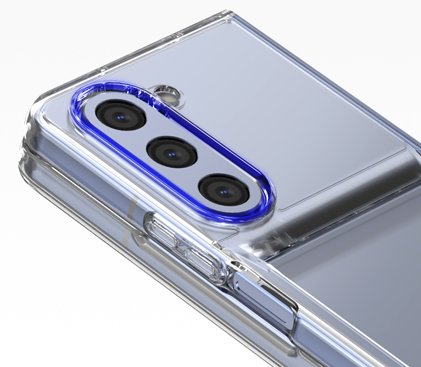 갤럭시 Z폴드 케이스 카드 수납 방탄 크리스탈 투명, 갤럭시Z 폴드5 - 상세 이미지 5