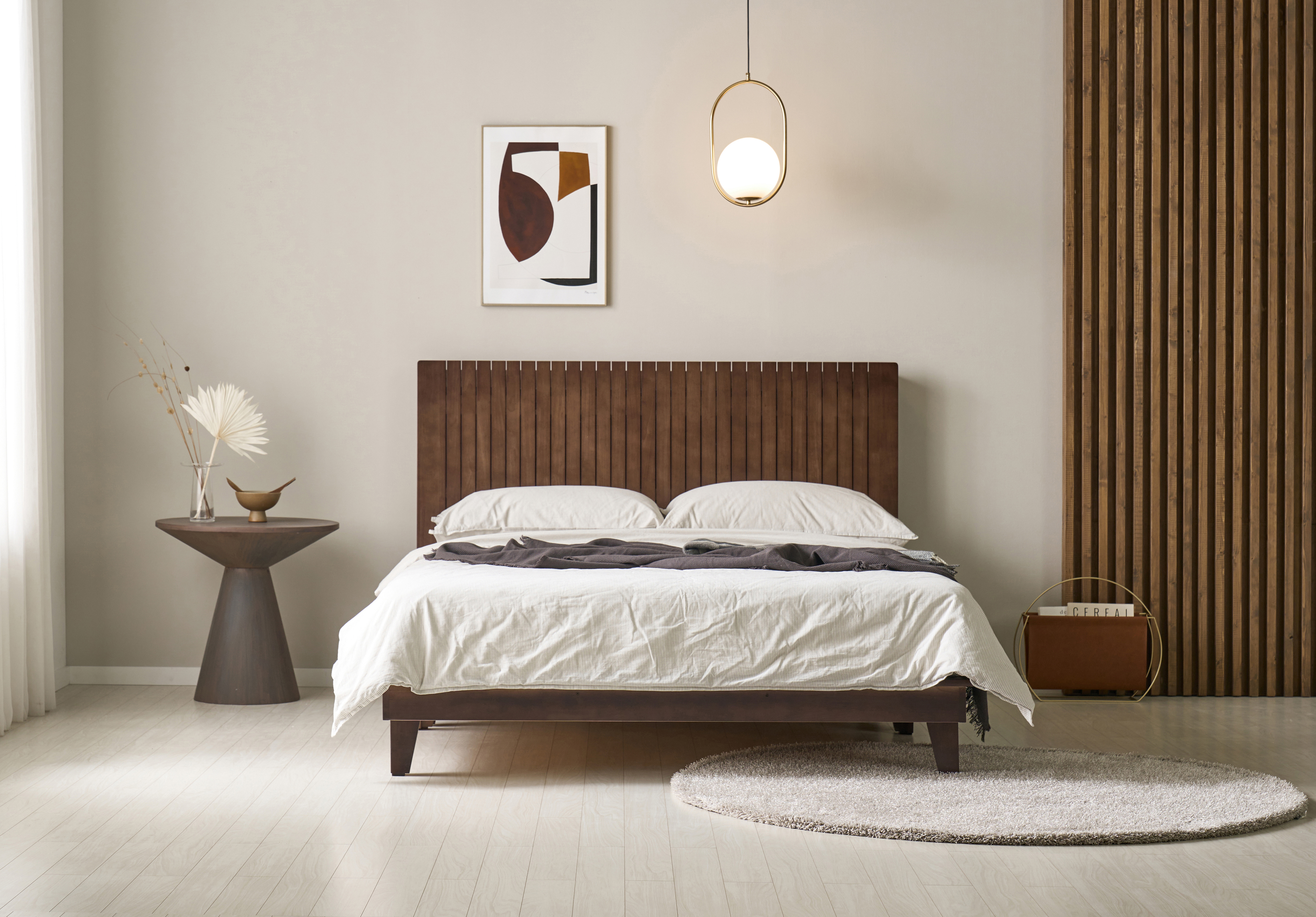 쏠앤까사 시드니 원목 평상 저상 호텔형 침대프레임 슈퍼싱글