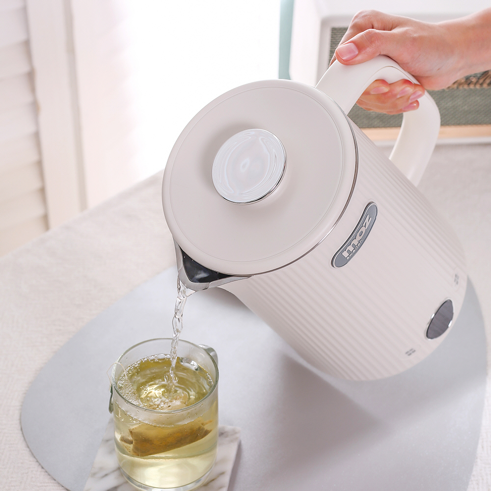 [N배송] 모즈스웨덴 온도조절 전기포트 무선 보온 스텐 1.7리터 화이트