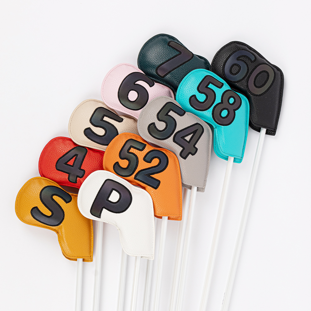 가죽 아이언커버 낱개 골프채커버 골프클럽커버 4