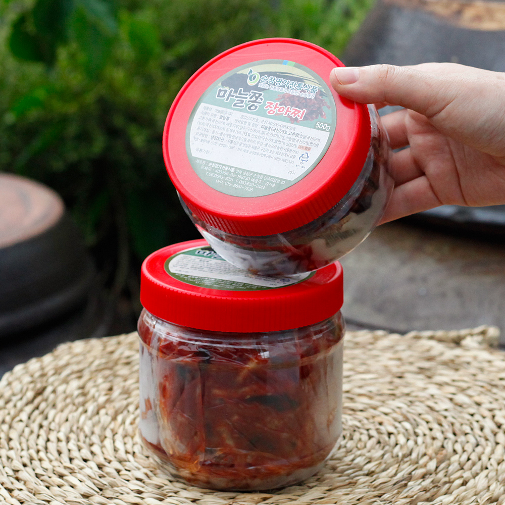마늘쫑장아찌 국산 간단반찬 짱아치 500g 순창 명가 - 상세 이미지 5