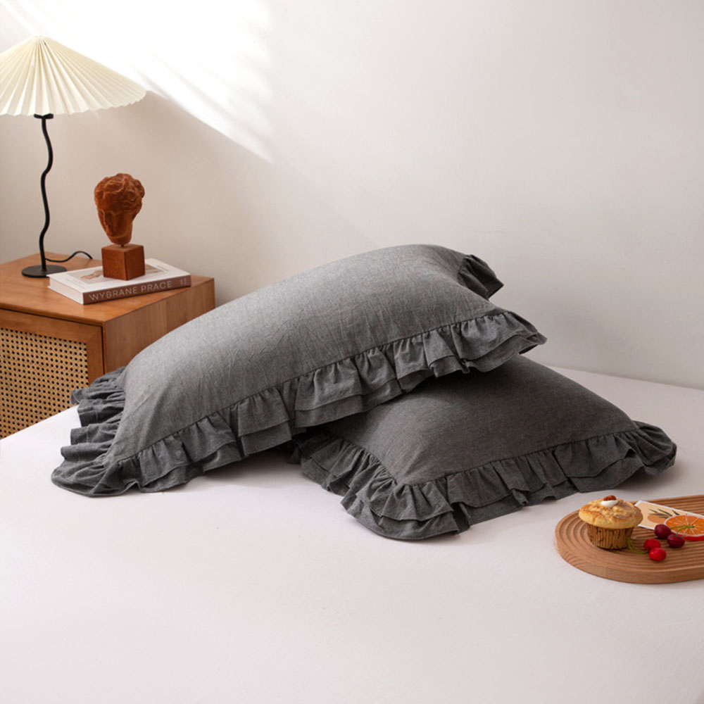 순면 프릴 베개커버 5070 베갯잇 베겟잎 7칼라