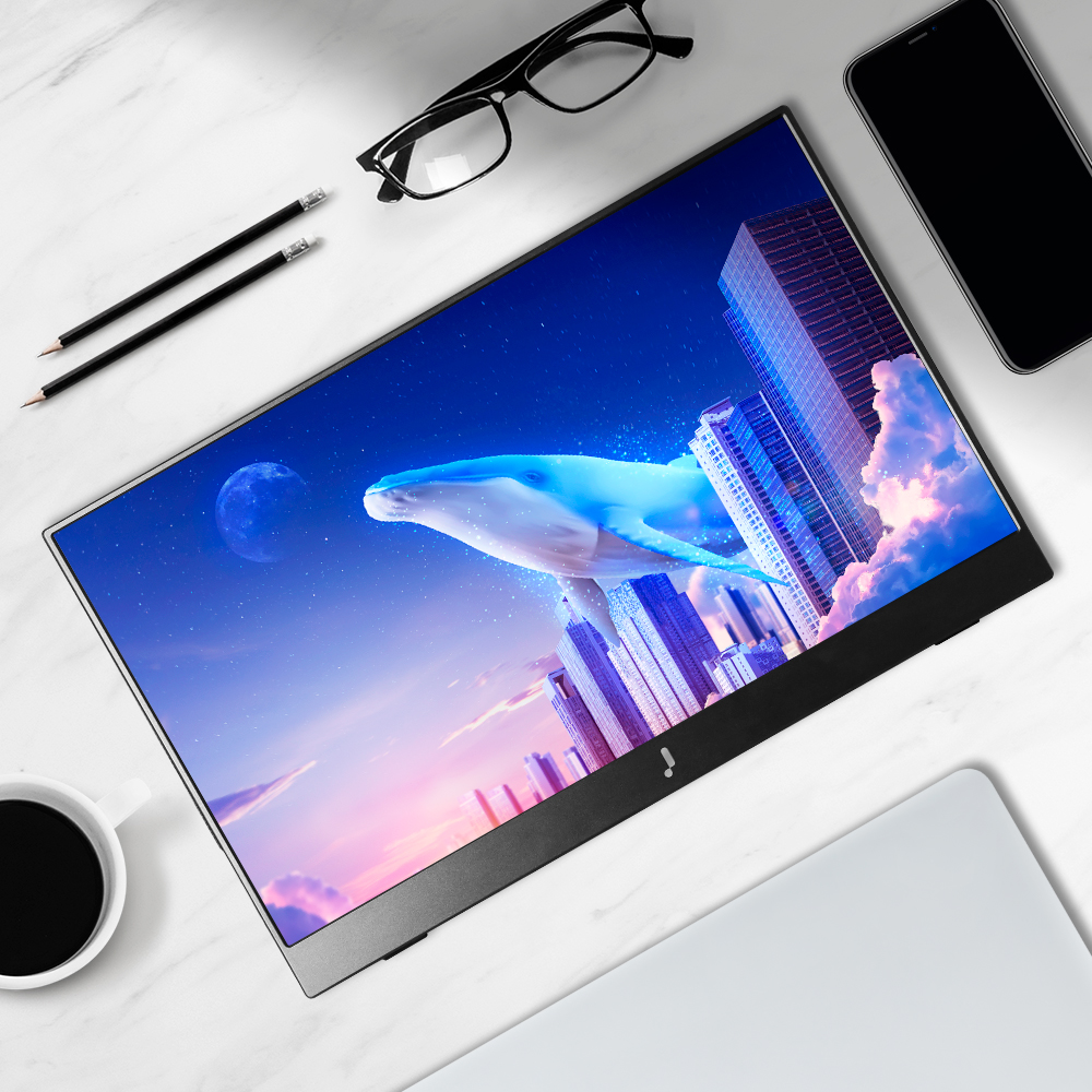 주연테크 캐리뷰 V156FP 15.6인치 휴대용 포터블 모니터 LED IPS FHD 60Hz 스피커내장 - 메인 이미지