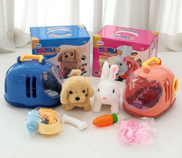키저스 움직이는 애착인형 헬로미니펫 7종세트 아기 토끼 키우기 국민 장난감 선물