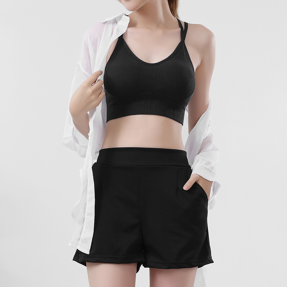큐티 반바지 여자 운동복 3부 레깅스 홈트 홈웨어 여름레깅스 - 메인 이미지