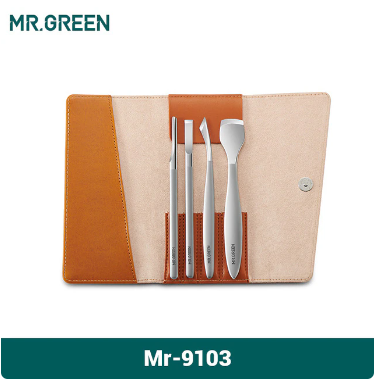 미스터그린 네일케어 손톱손질도구 MR-9101 고급가죽파우치 페디큐어 기념일선물 - 상세 이미지 4