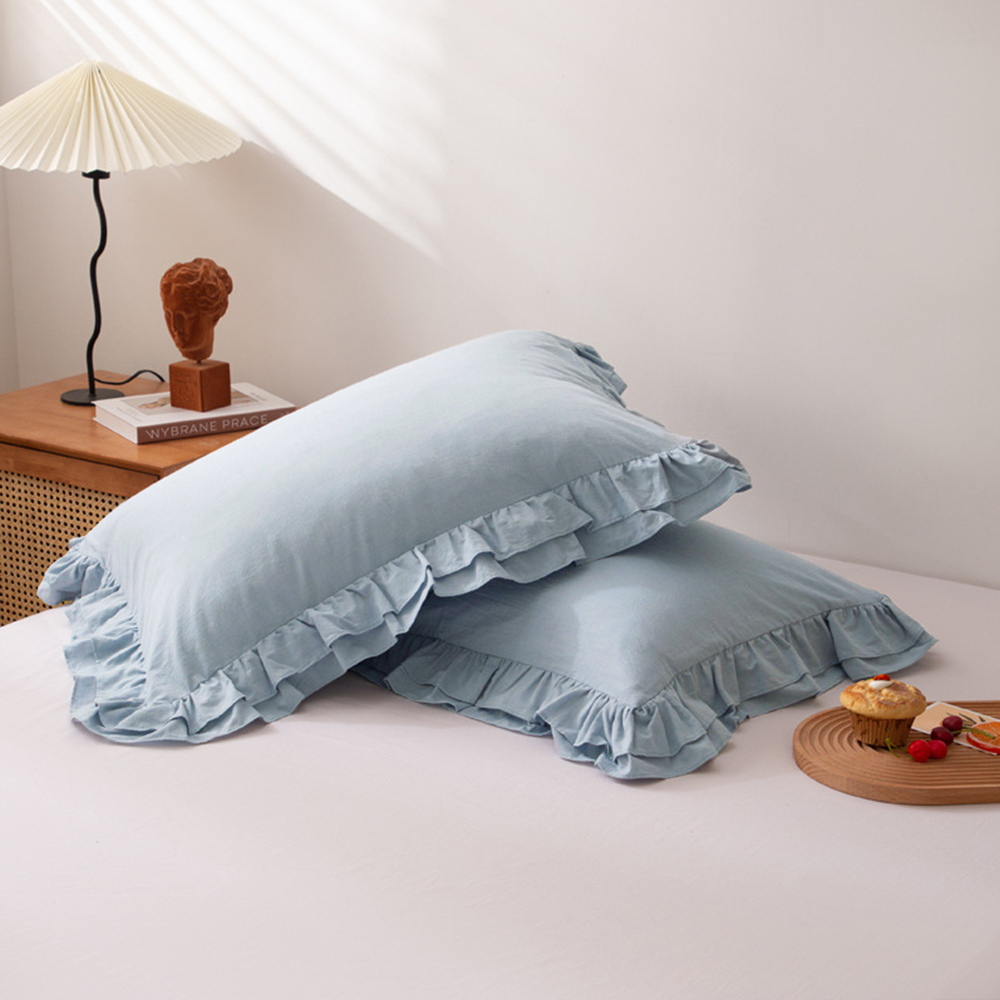 순면 프릴 베개커버 5070 베갯잇 베겟잎 7칼라