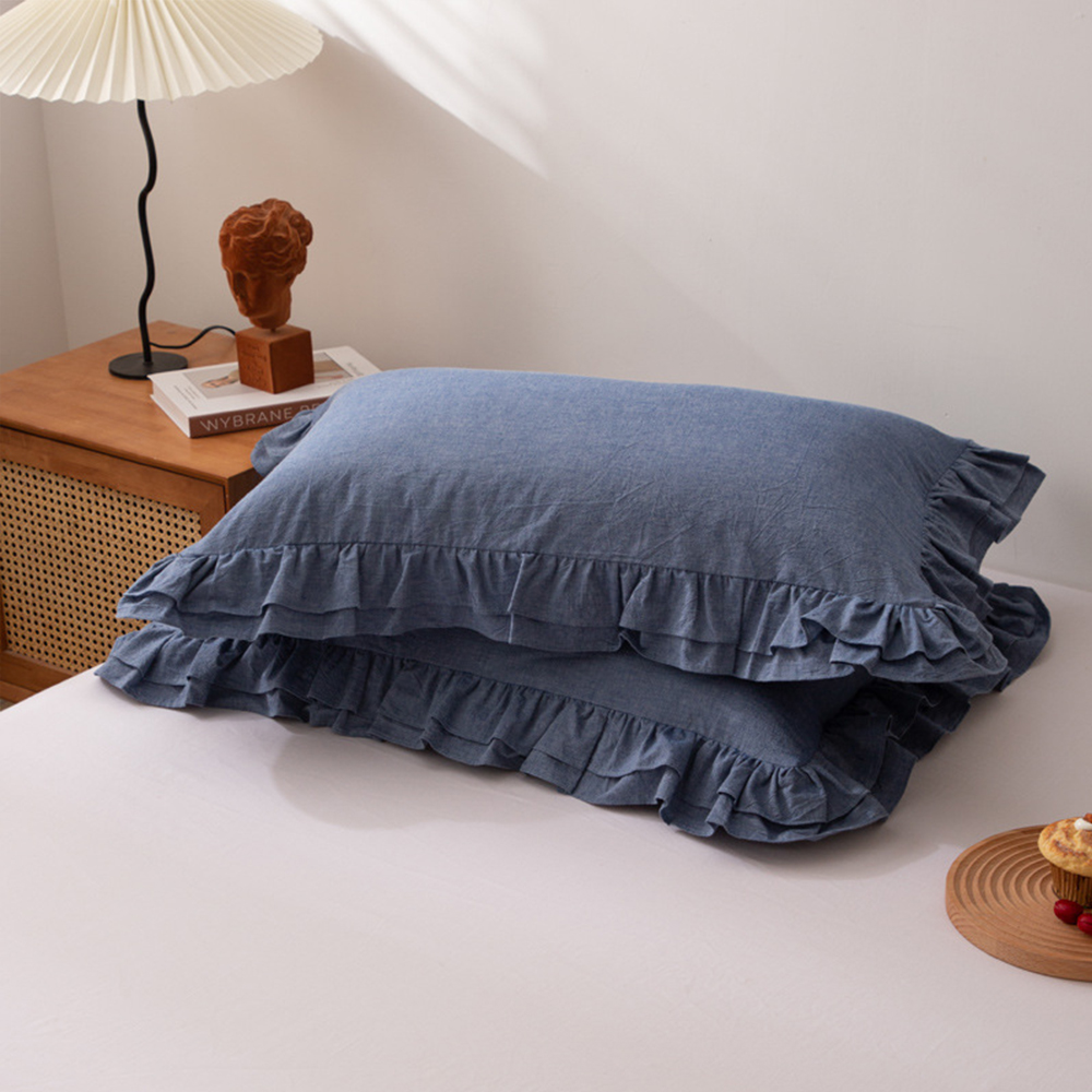 순면 프릴 베개커버 5070 베갯잇 베겟잎 7칼라