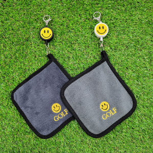 스마일 골프 수건 골프공 볼 타올 골프악세사리 캐디용품 양면 릴 5종세트 운동러 솔직 후기 | 실사용 리뷰 - 상품 이미지 3