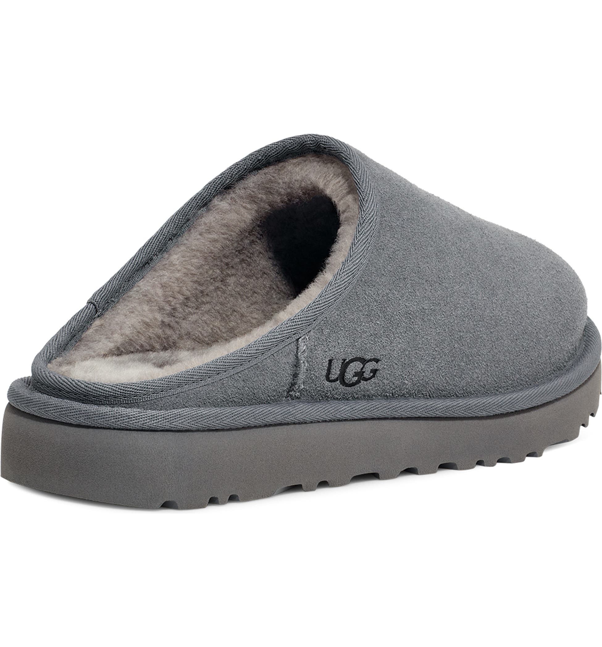 어그 슬리퍼 클래식 슬립온 그레이 남성  UGG 미국 - 상세 이미지 3