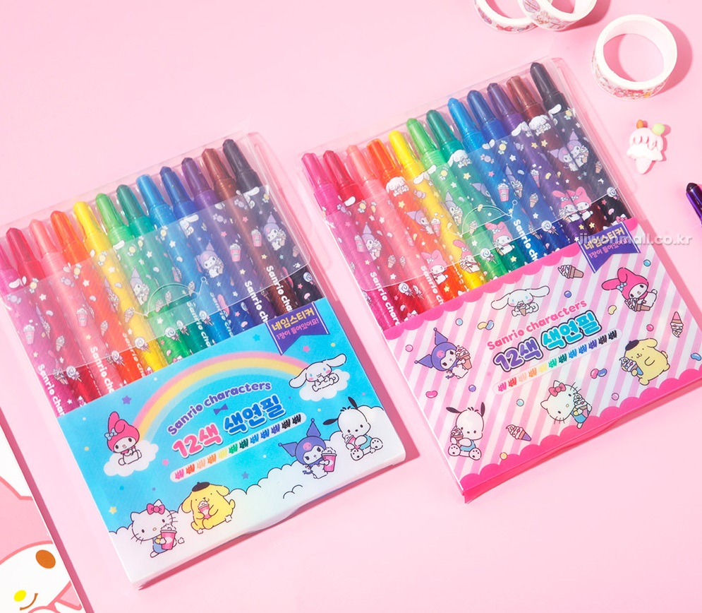 산리오 색연필 초등 유치원 어린이 학용품 선물