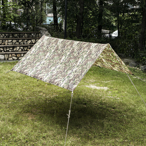 디얼스 미니 렉타 타프 캠핑 차박 캠핑용 그늘막 리얼 멀티캠