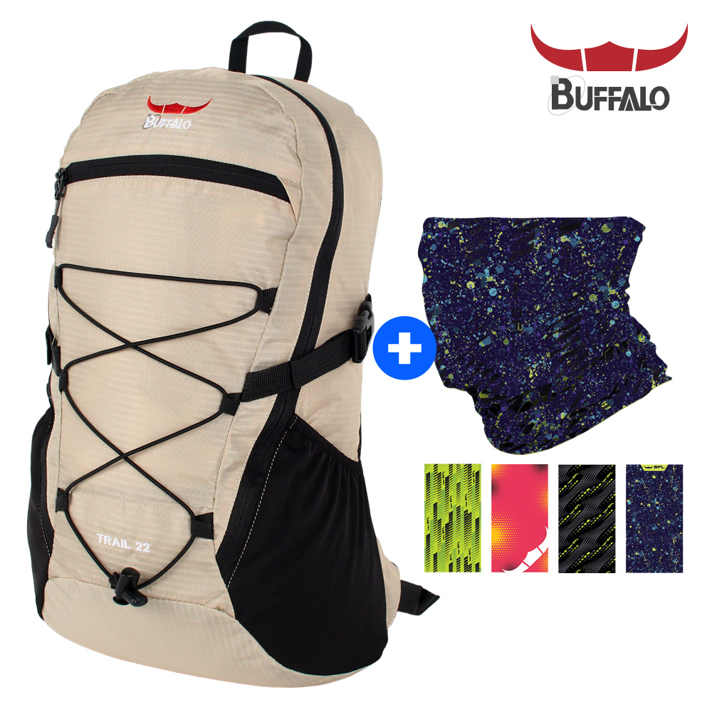 버팔로 트레일배낭22L 스카프세트 등산용품 가방 경량 백팩