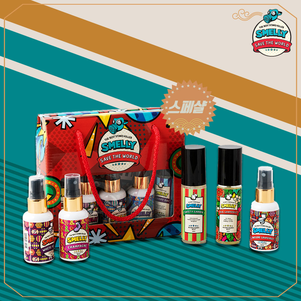 집들이선물 스멜리 화장실 신발 실내 섬유 탈취제 붐붐파워 기프트박스