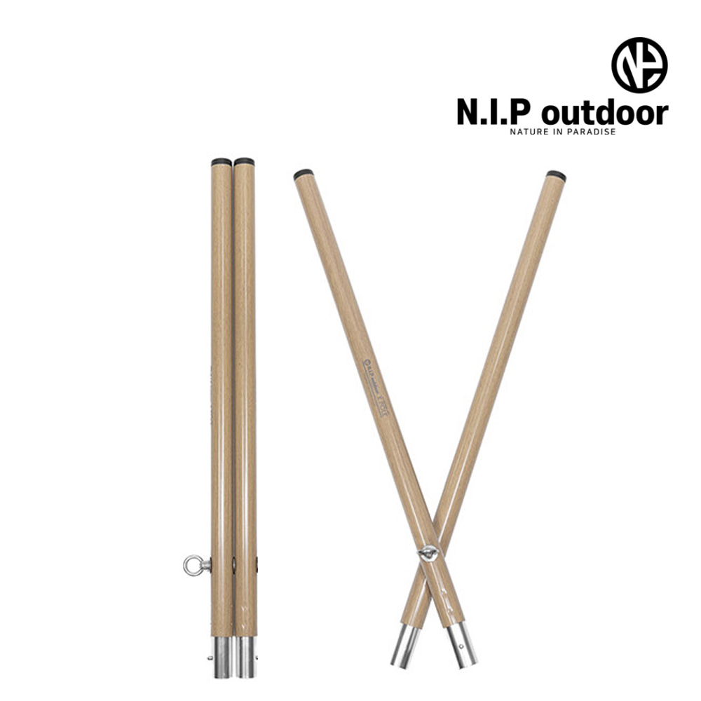 N.I.P X폴대 A형 타프폴대세트 듀랄루민 우드