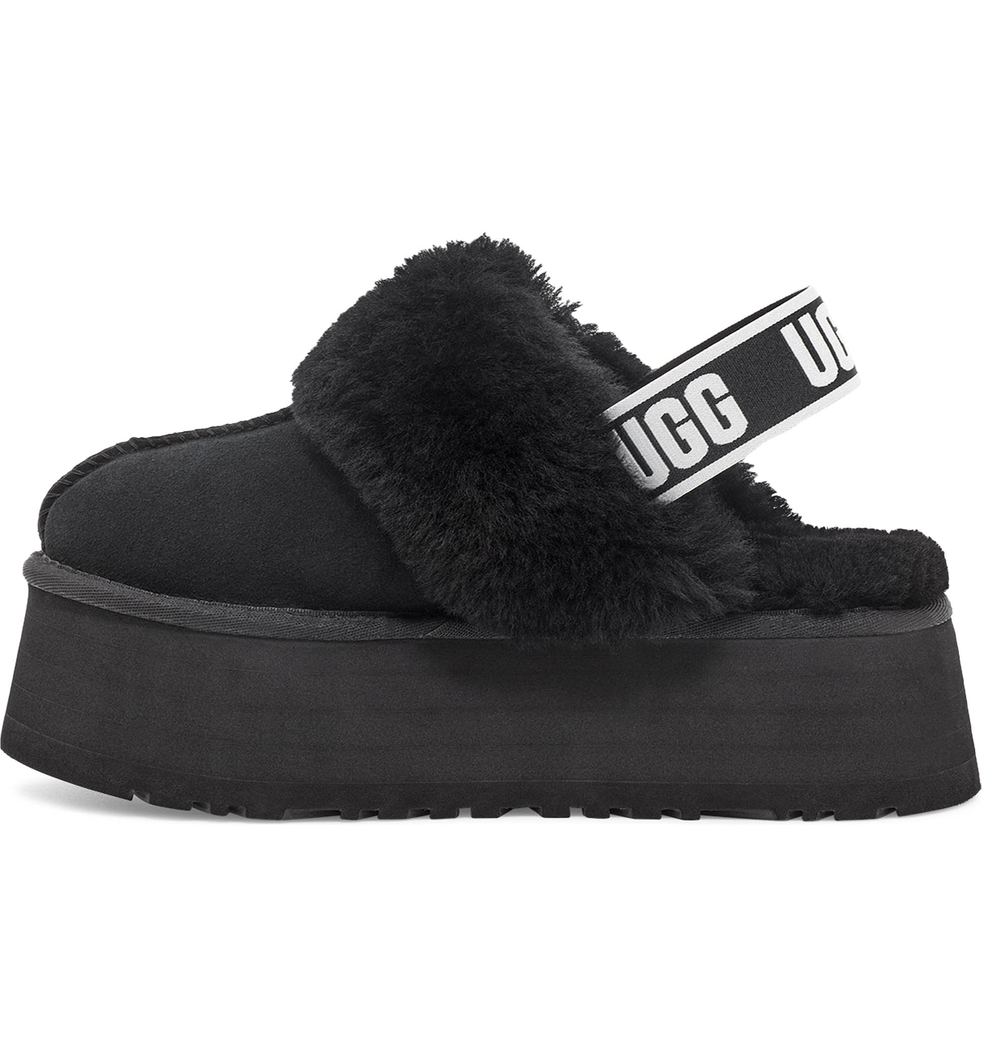 어그 슬리퍼 펀케트 블랙 여성  UGG 미국 - 상세 이미지 3