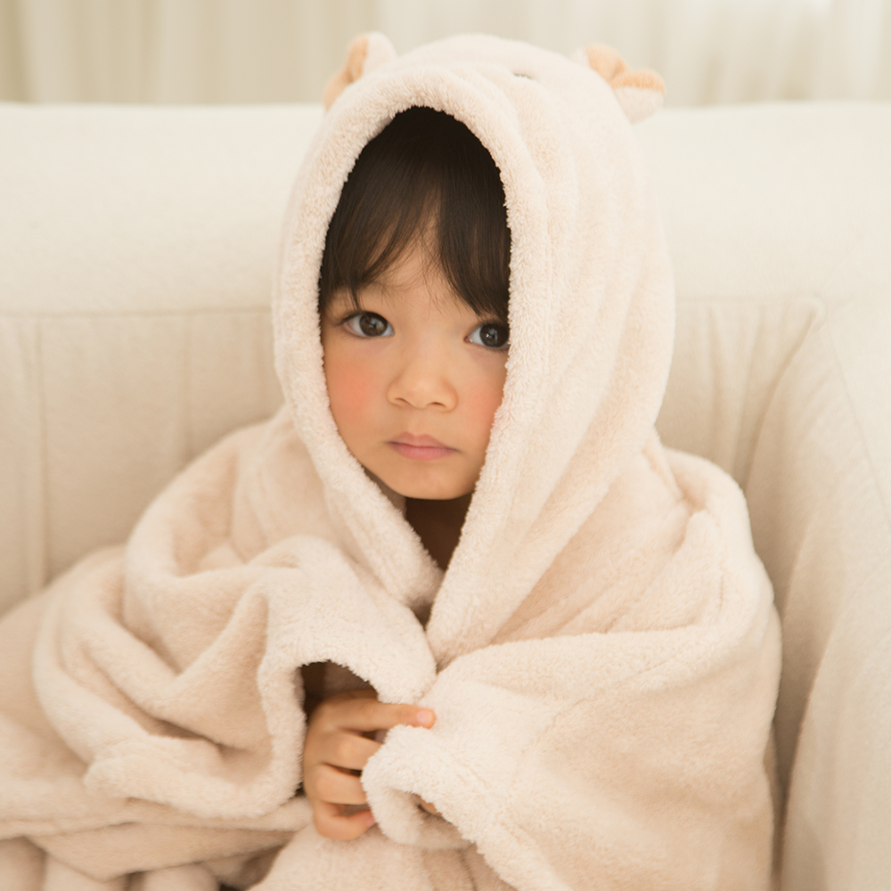 베베코지 유아 아기 목욕 가운 비치 타올 샤워 수영 아동 물놀이 후드 어린이