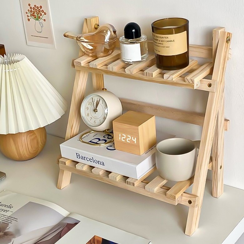 선반 화분 이케아 나무 미니 원목 책상 다용도실 사다리형 무타공