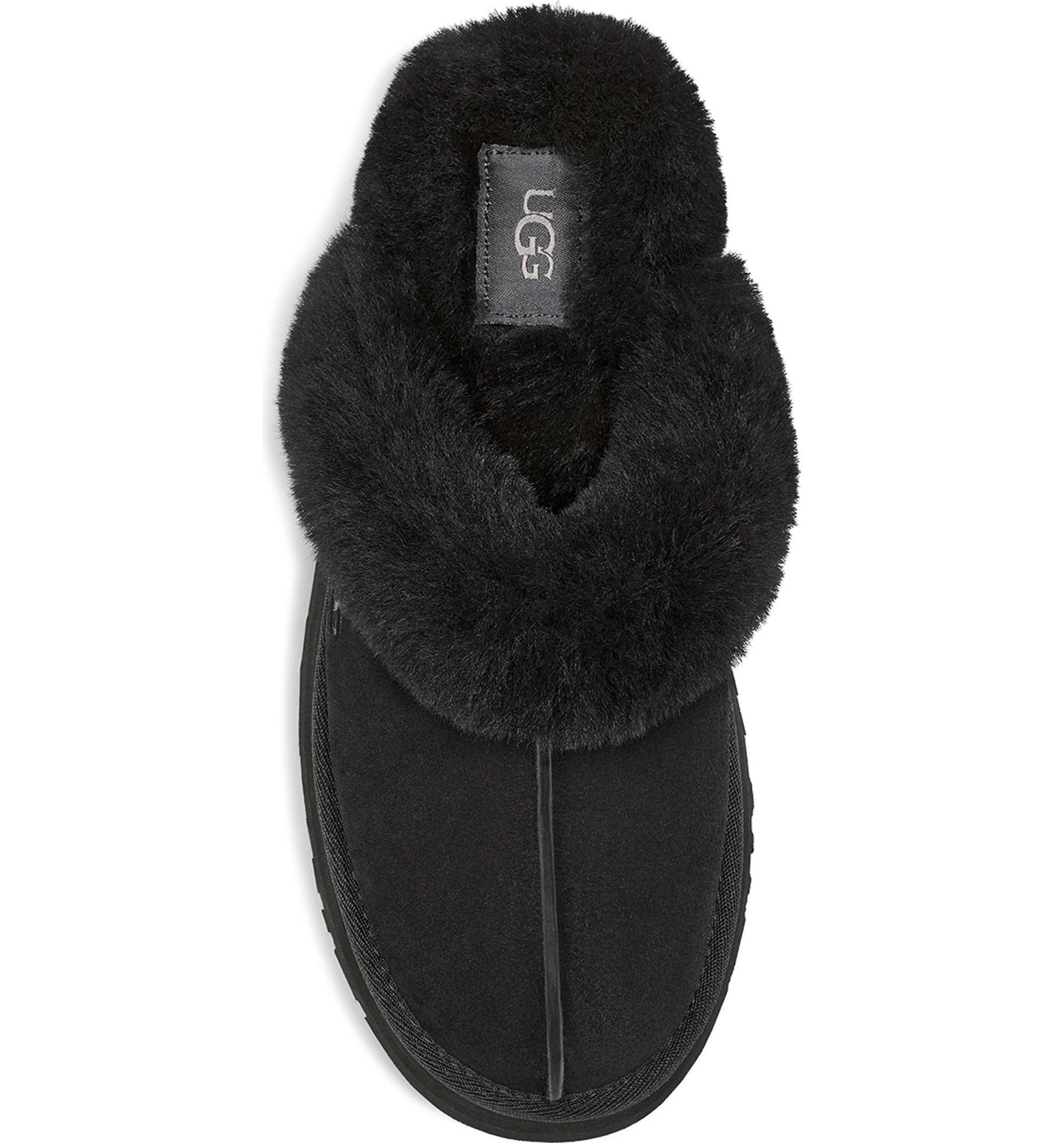 어그 슬리퍼 디스케트 블랙 여성  UGG 미국 - 상세 이미지 5