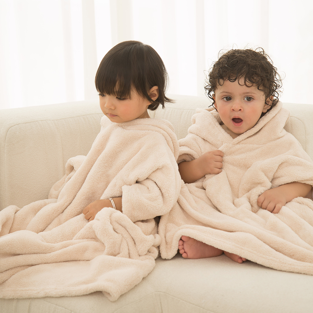 베베코지 유아 아기 목욕 가운 비치 타올 샤워 수영 아동 물놀이 후드 어린이