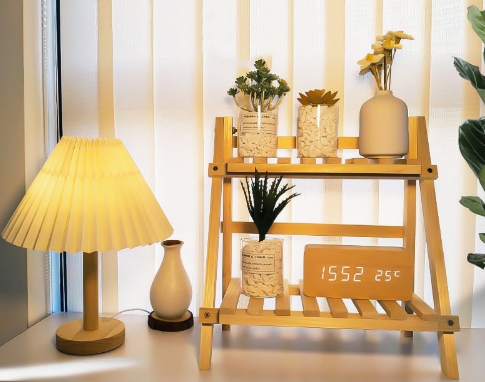 선반 화분 이케아 나무 미니 원목 책상 다용도실 사다리형 무타공