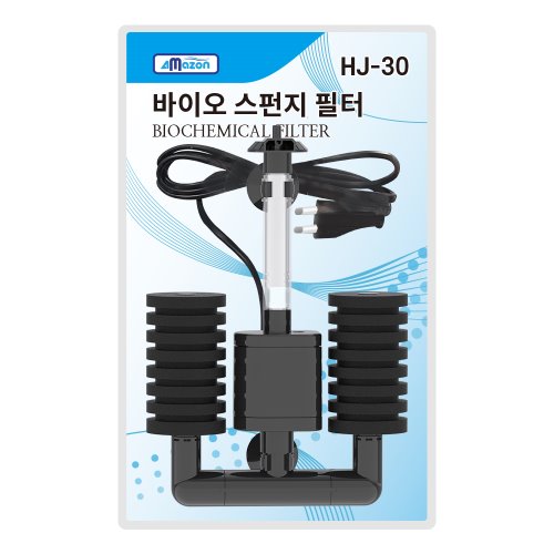 아마존 무소음모터 어항 일체형바이오스펀지필터 쌍기여과기 HJ-30/40/50 - 상세 이미지 2