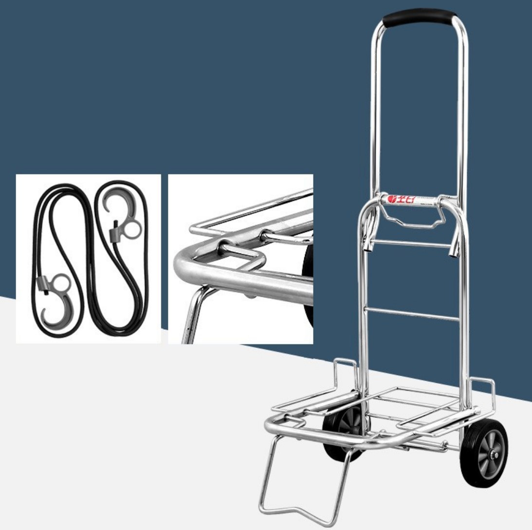 접이식 카트 기본형 세트 폴딩 쇼핑 손수레 시장바구니 캐리어 핸드 마트