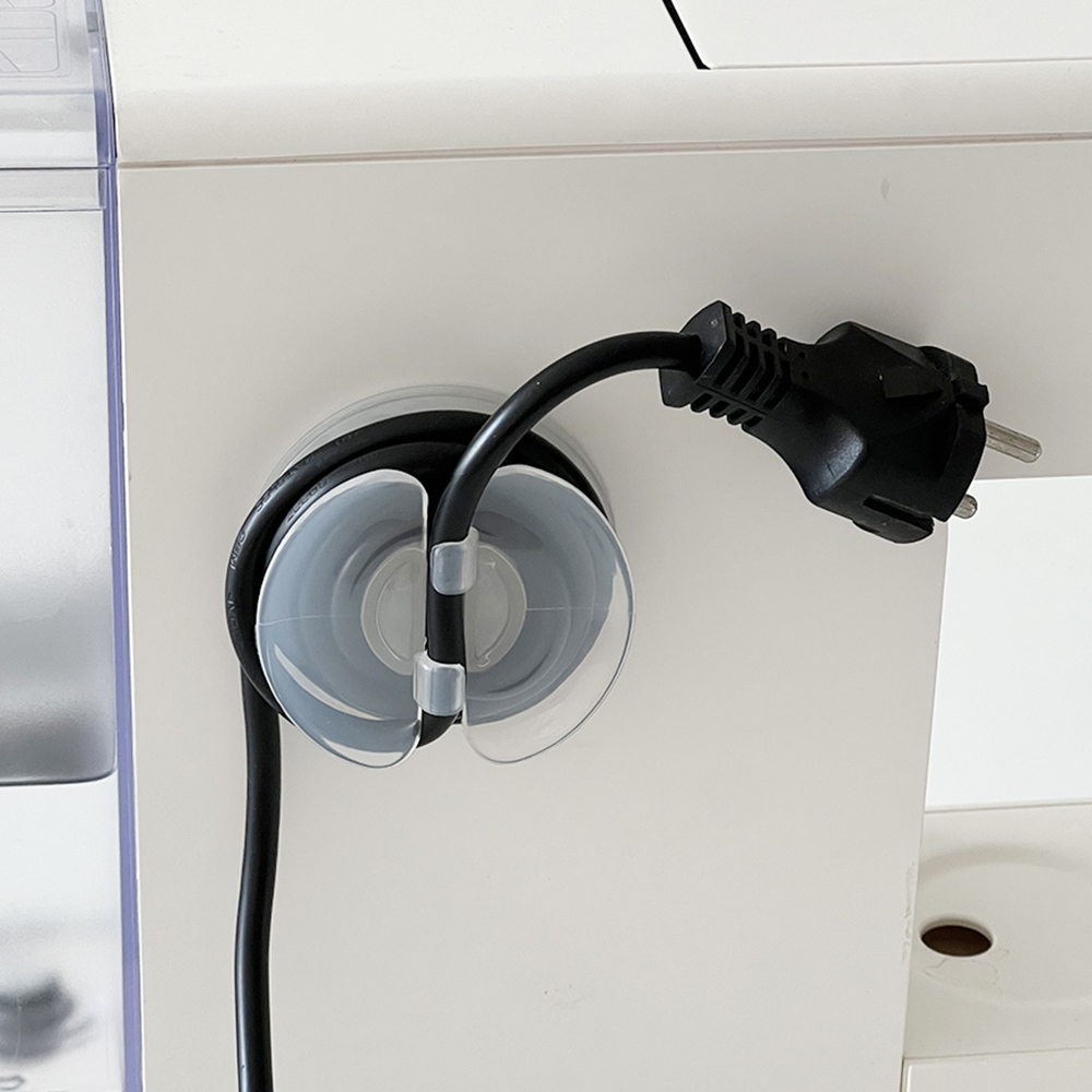 부착식 전선정리 감개 케이스 컴퓨터 책상 선정리 클립