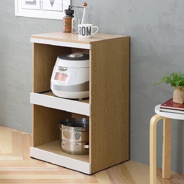 전기밥솥수납장 작은 렌즈다이 밥솥정리대 미니밥솥장