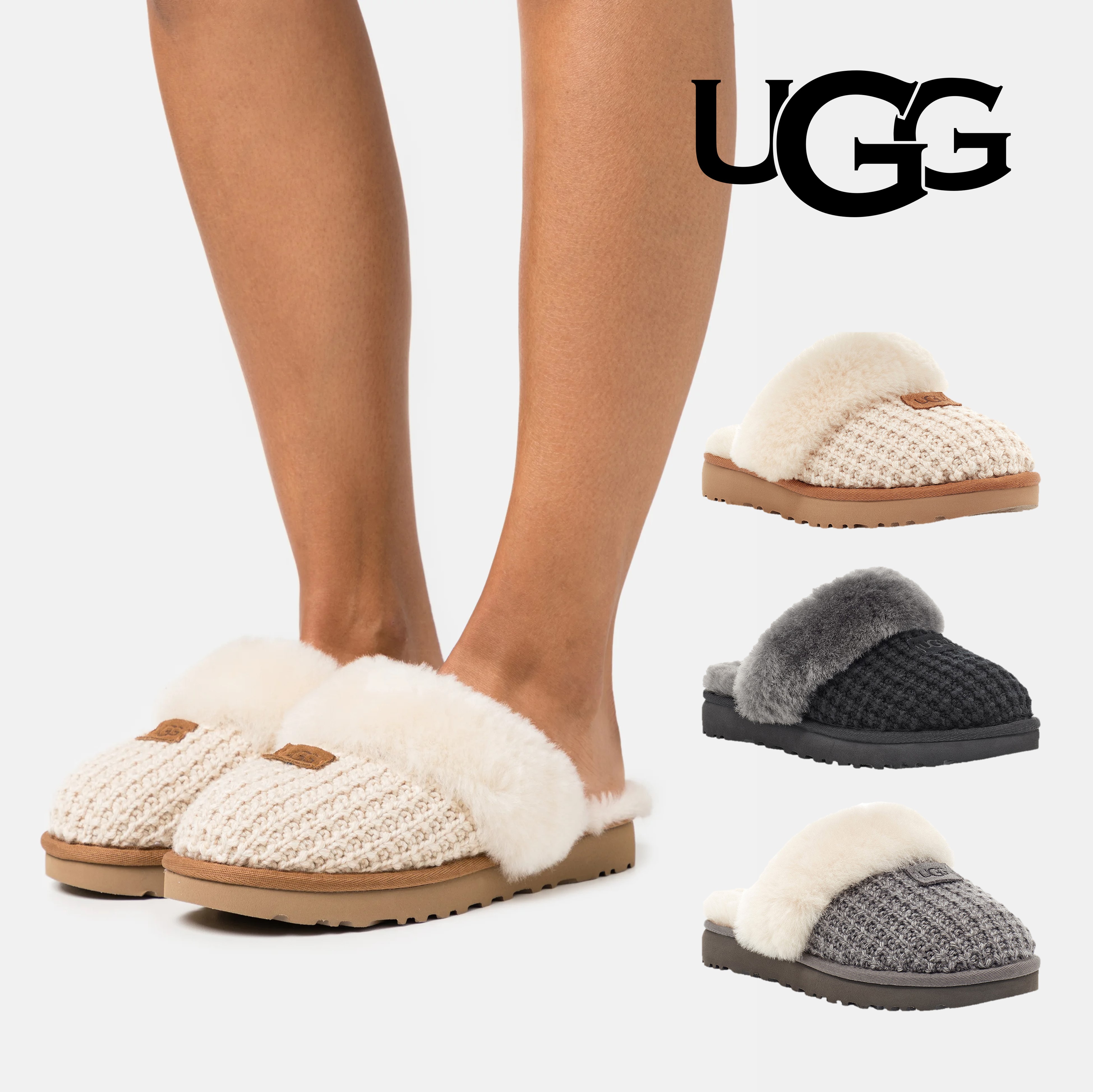 어그 슬리퍼 코지 니트 3컬러 여성  UGG 미국