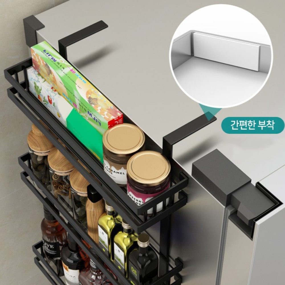 냉장고자석선반 자석키친타올걸이 양념통정리함 - 상세 이미지 4