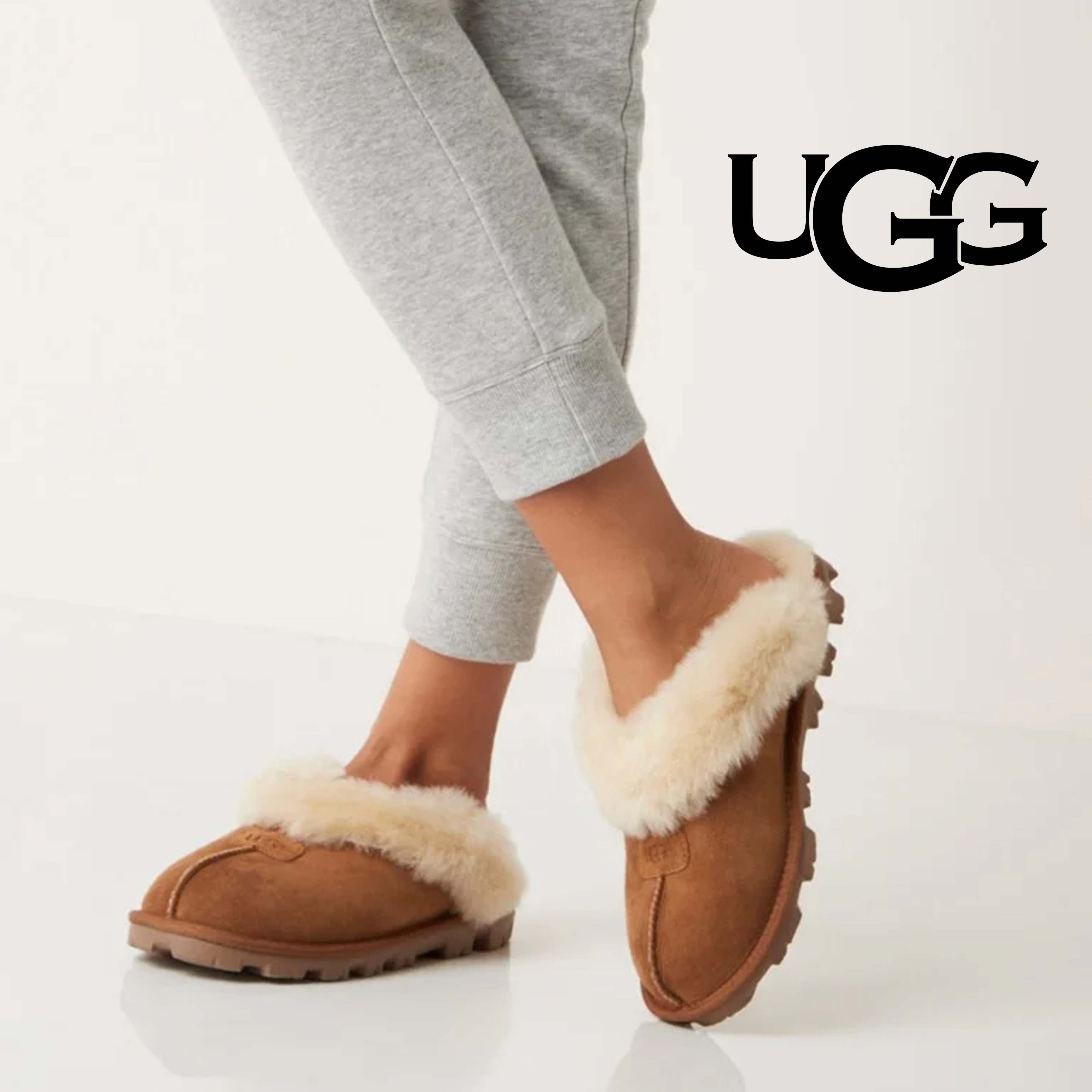 어그 슬리퍼 코케트 체스넛 여성  UGG 미국