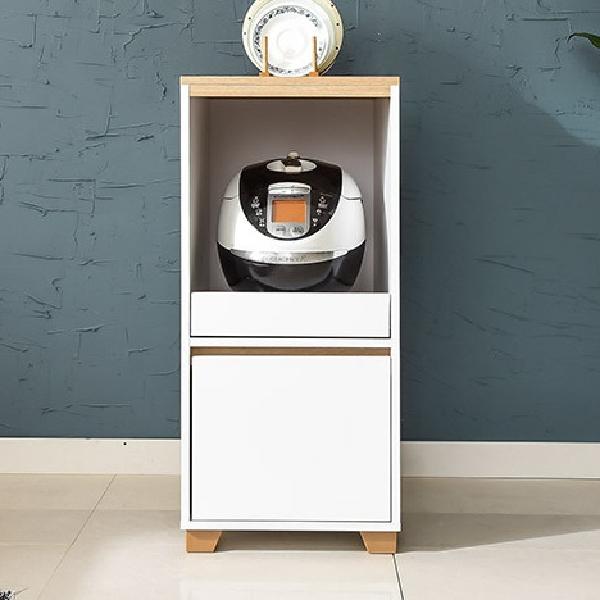 전기밥솥수납장 미니밥솥장 밥솥정리대 작은 렌즈다이