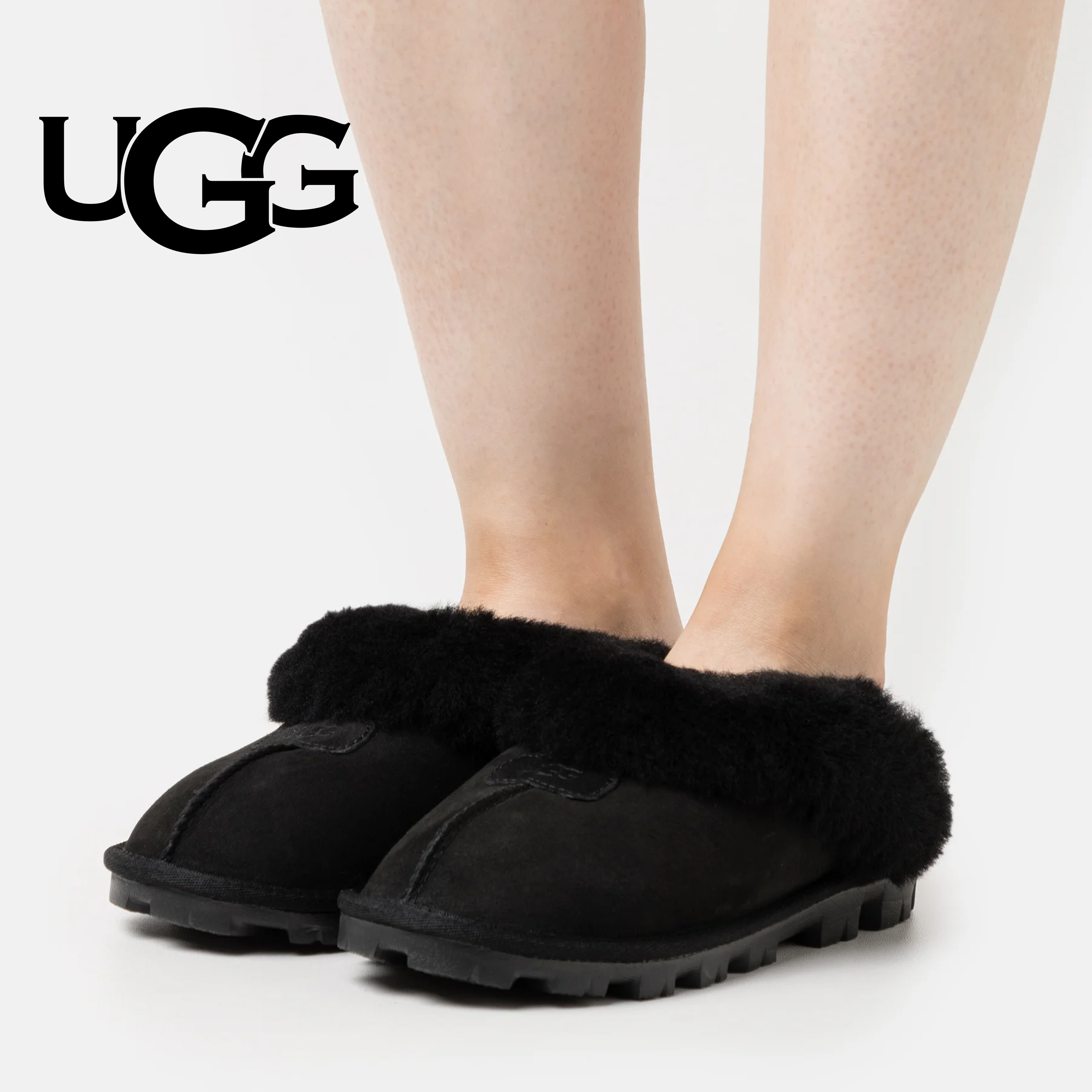 어그 슬리퍼 코케트 블랙 여성 UGG 미국
